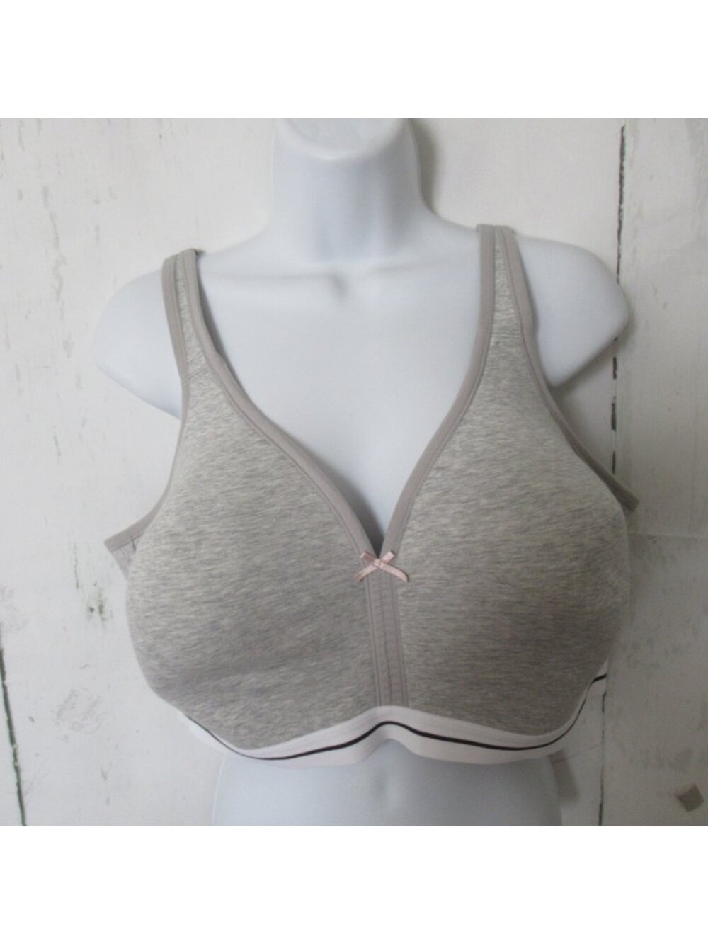Cacique Bra 42DDD Gray‎ Lightly Lined No Wire Plus Size Bralette
